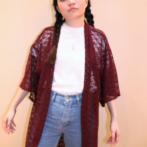 Maroon Sheer Beach Cover